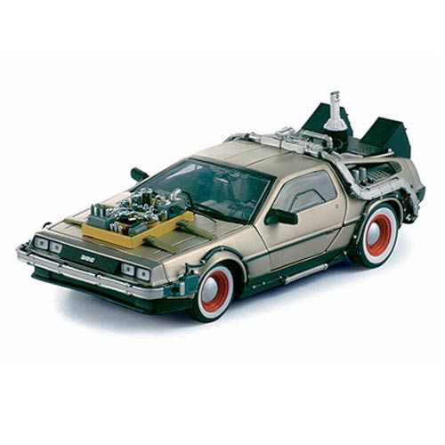 Back to the Future Part III DeLorean Time Machine 1:18 Scale Die-Cast Metal Vehicle